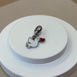 BERLOQUE AÇO ESPÍRITO SANTO COM CORAÇÃO