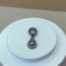 BERLOQUE AÇO PONTO DE LUZ GOTA CRISTAL