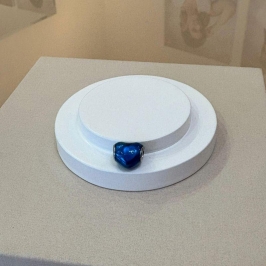 BERLOQUE AÇO SEPARADOR  CORAÇÃO AZUL RESINADO