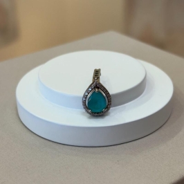 PINGENTE CHARM GOTA AZUL TIFFANY