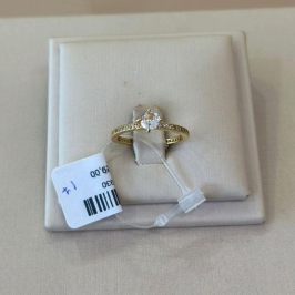 ANEL SOLITÁRIO CRAVEJADO