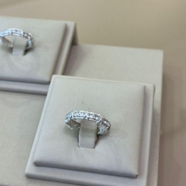 APARADOR PRATA ZIRCÔNIAS COM X