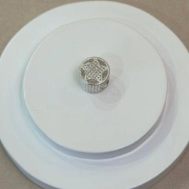 BERLOQUE PRATA SEPARADOR VAZADO ESTRELA