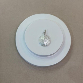 PINGENTE PRATA MEDALHA SÃO BENTO PEQUENA