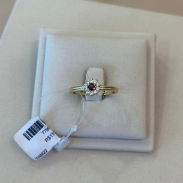 ANEL SOLITÁRIO FLOR ROXA