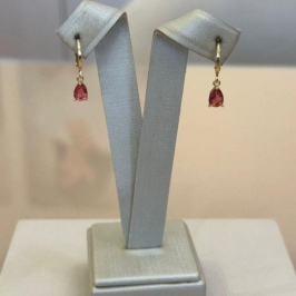 ARGOLA GOTA ZIRCÔNIA PINK