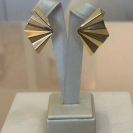 BRINCO LEQUE BANHO OURO