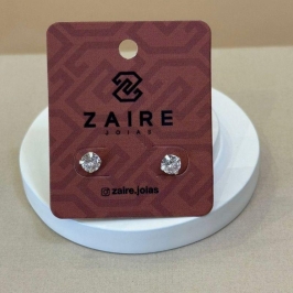 BRINCO PRATA PONTO DE LUZ 5MM