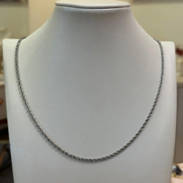 CORRENTE AÇO MASCULINA CORDÃO BAIANO 60CM