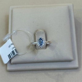 ANEL PRATA FORMATURA/SOLITÁRIO OVAL LILÁS TAMANHO 13