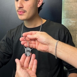 CHAVEIRO PERSONALIZADO FOTO OU FRASE AÇO