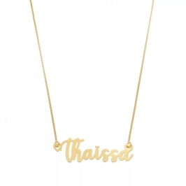 COLAR NOME SIMPLES VENEZIANA 45CM