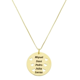 COLAR PERSONALIZADO MANDALA MULTIPLOS NOMES