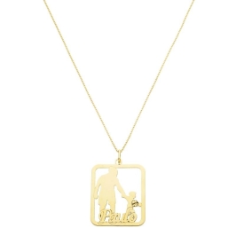 CORRENTE VENEZIANA 60CM COM PINGENTE PERSONALIZADO