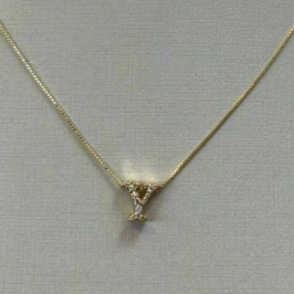 PINGENTE INICIAIS CRAVEJADAS