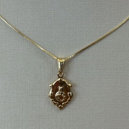 PINGENTE MEDALHA SAGRADO CORAÇÃO DE MARIA