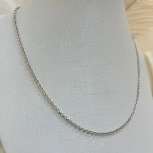 CORRENTE PRATA ELO PORTUGUÊS 40CM