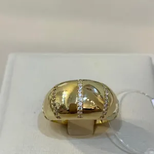ANEL ABAULADO C/ MICRO ZIRCÔNIAS