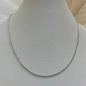 CORRENTE PRATA ELO PORTUGUÊS 40CM