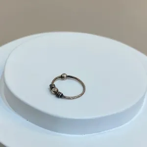 PIERCING PRATA INDIANO BOLINHA