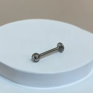 PIERCING BOLINHA HASTE 10MM TITANIO LABRETE