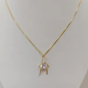 PINGENTE FILHA PALITO CRISTAL