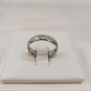 ALIANÇA AÇO ABAULADA TAMANHO 14