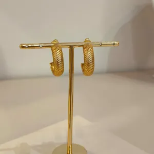 BRINCO MEIA ARGOLA TELINHA