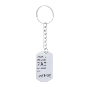 CHAVEIRO PERSONALIZADO AÇO MANUSCRITO