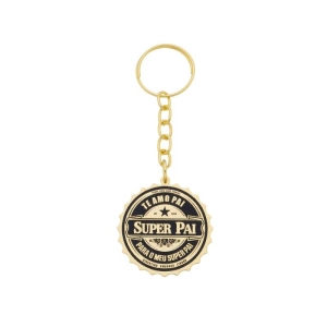 CHAVEIRO SUPER PAI BANHO DE OURO