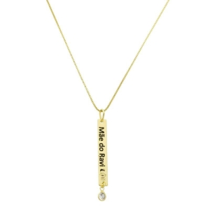 COLAR PERSONALIZADO PLAQUINHA MÃE DO RAVI