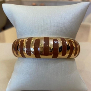 BRACELETE RESINADO MARROM