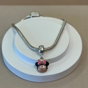 BERLOQUE PRATA MINNIE MOUSE RESINADO