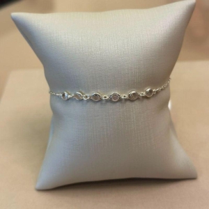 PULSEIRA PRATA ZIRCÔNIAS CRISTAIS