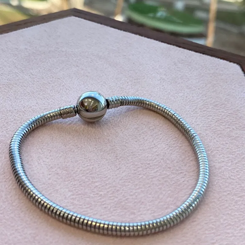 PULSEIRA AÇO PANDORA BOLINHA