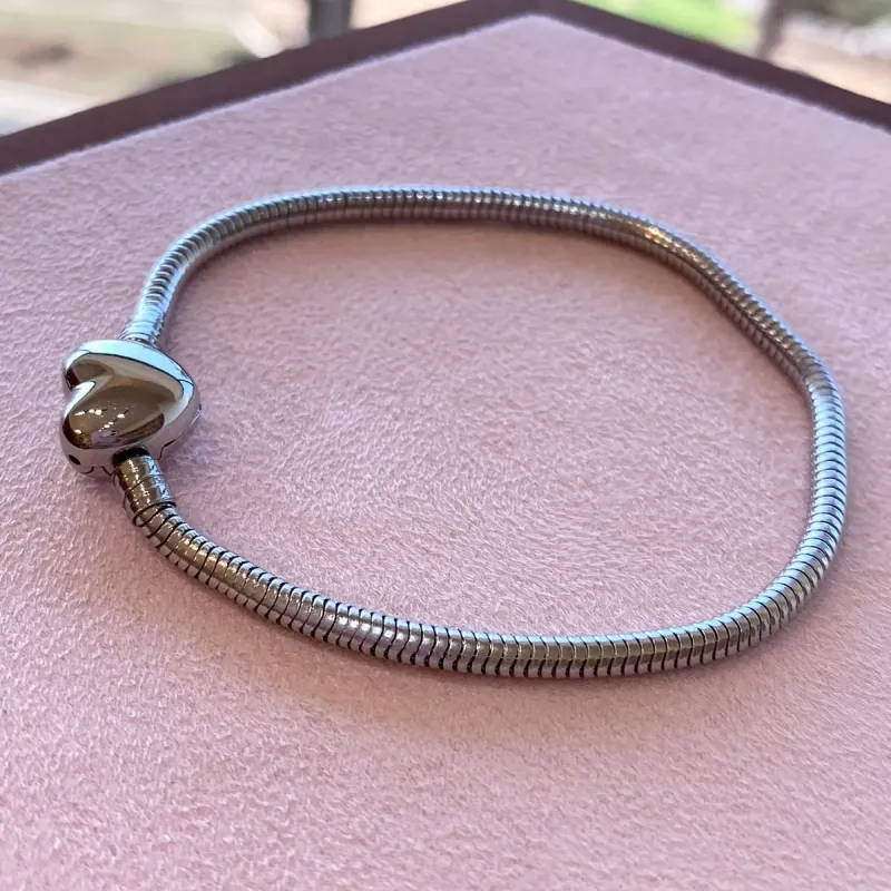 PULSEIRA AÇO PANDORA CORAÇÃO