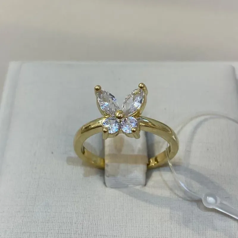 ANEL BORBOLETA ZIRCÔNIA