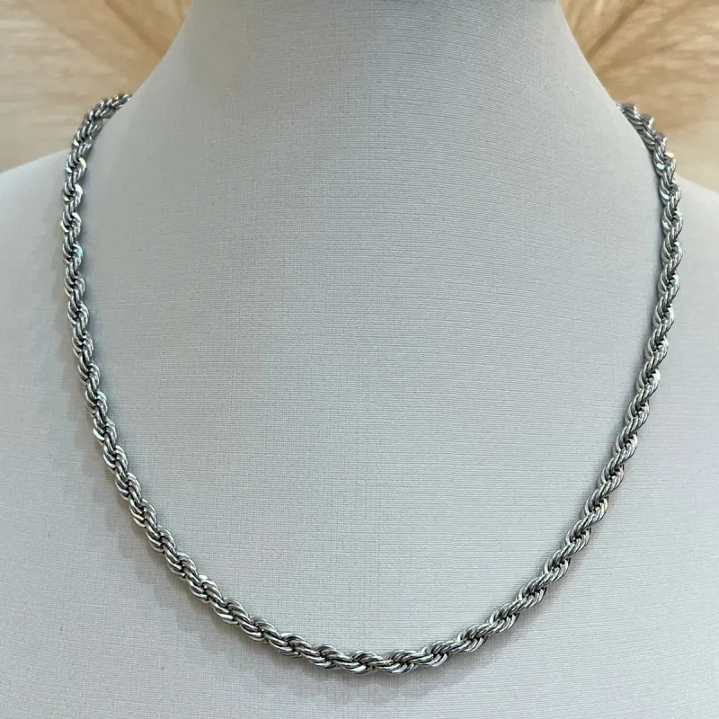 CHOKER AÇO CORDÃO BAIANO