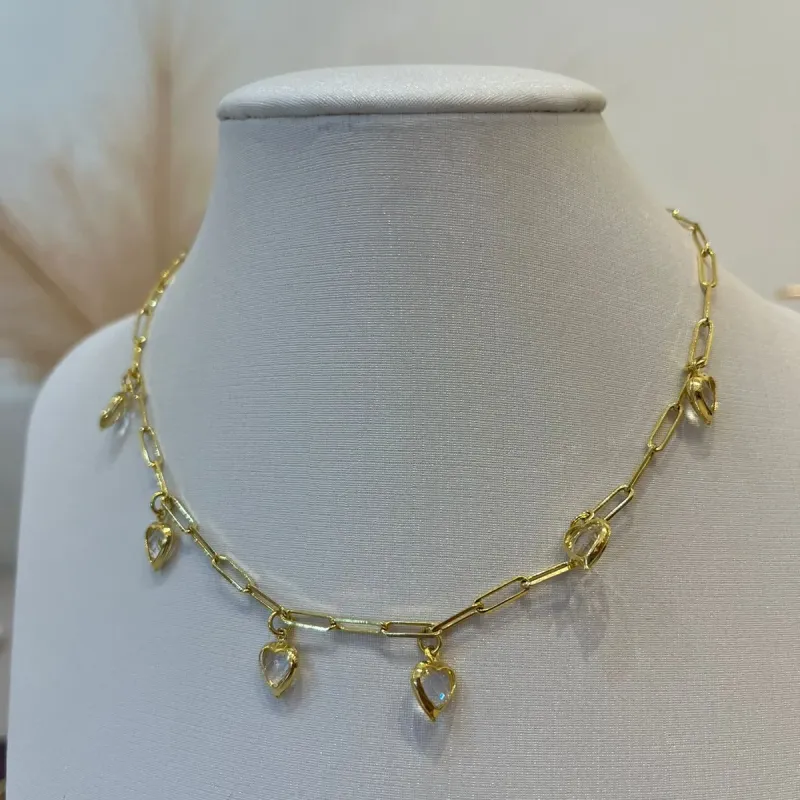 CHOKER CARTIER CORAÇÕES