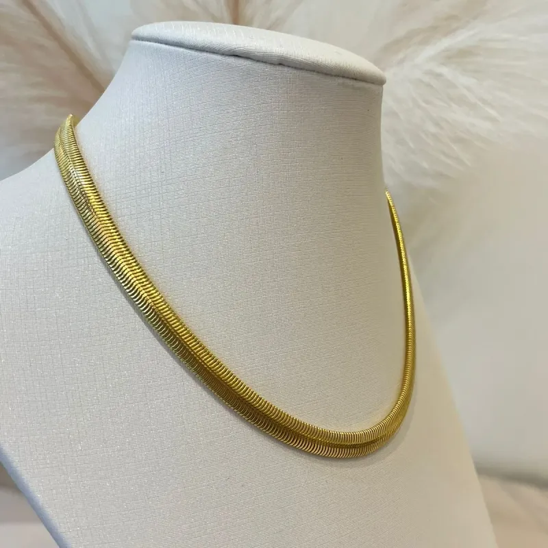 CHOKER FIO ALEMÃO ACHATADO