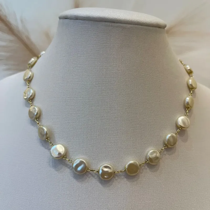 CHOKER PÉROLAS MOEDAS
