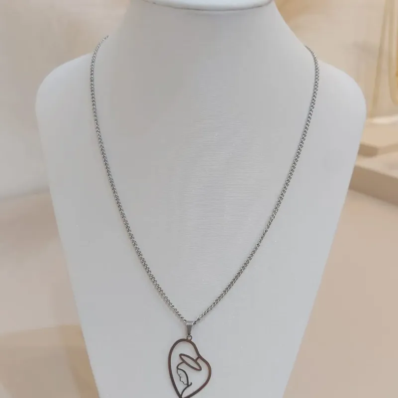 CORRENTE AÇO C/ PINGENTE NOSSA SENHORA