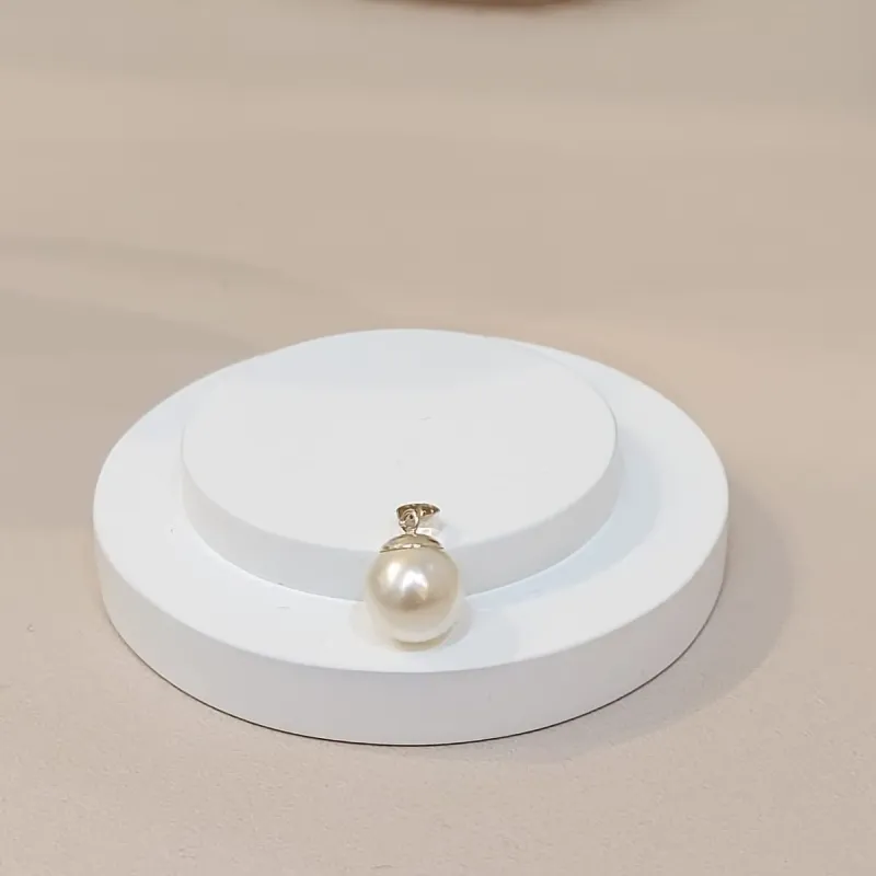 PINGENTE PRATA PÉROLA 10MM