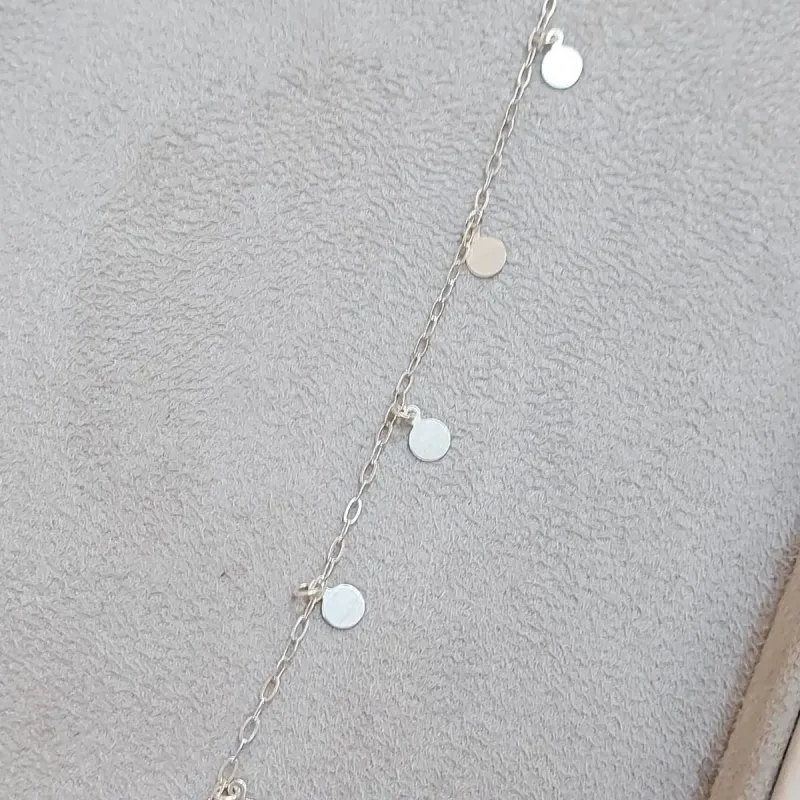 PULSEIRA PRATA MEDALHAS