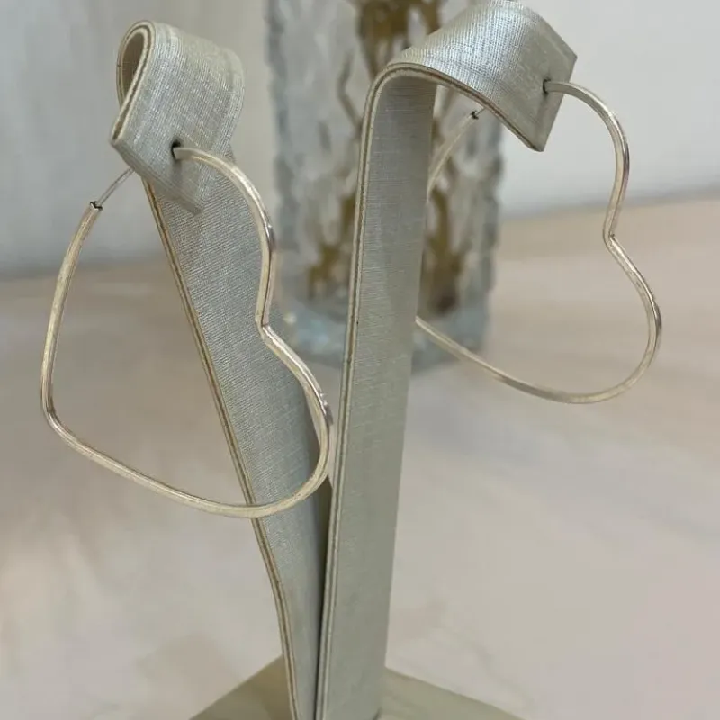 ARGOLA PRATA CORAÇÃO G
