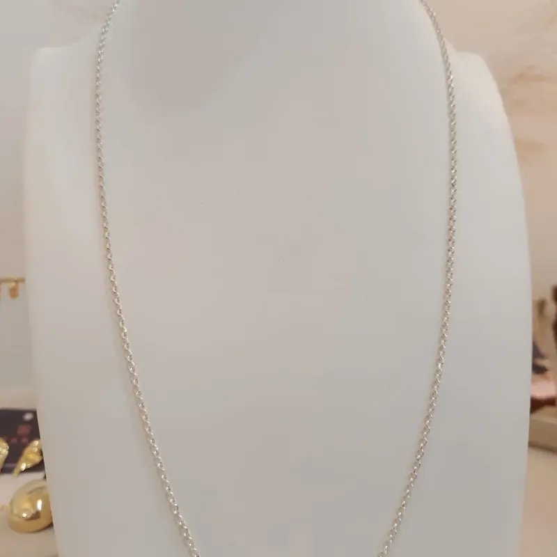 CORRENTE PRATA MASCULINA CARTIER FINA