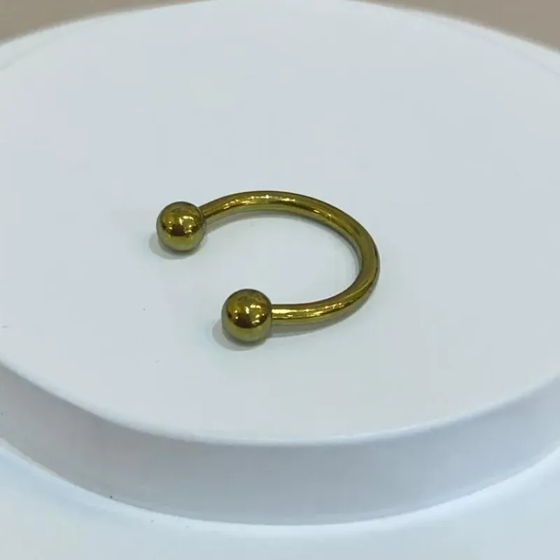 PIERCING FERRADURA TITÂNIO ANODIZADO
