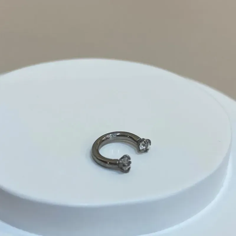 PIERCING FERRADURA ZIRCONIAS