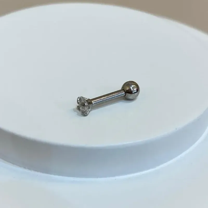 PIERCING P. LUZ 6MM ROSCA ATRÁS M