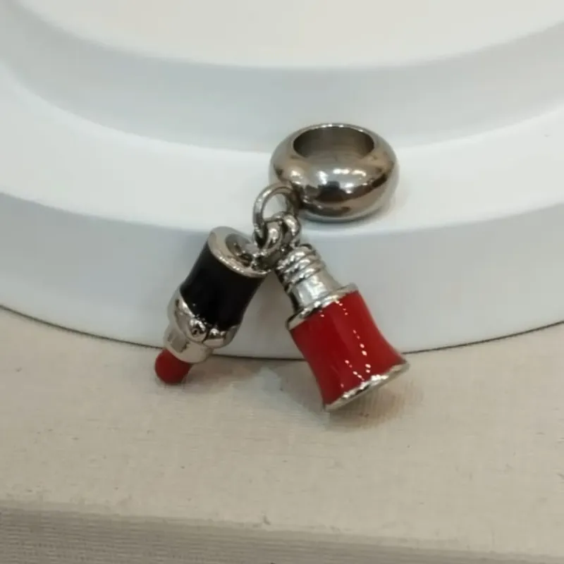 BERLOQUE AÇO BATOM E ESMALTE RESINADOS